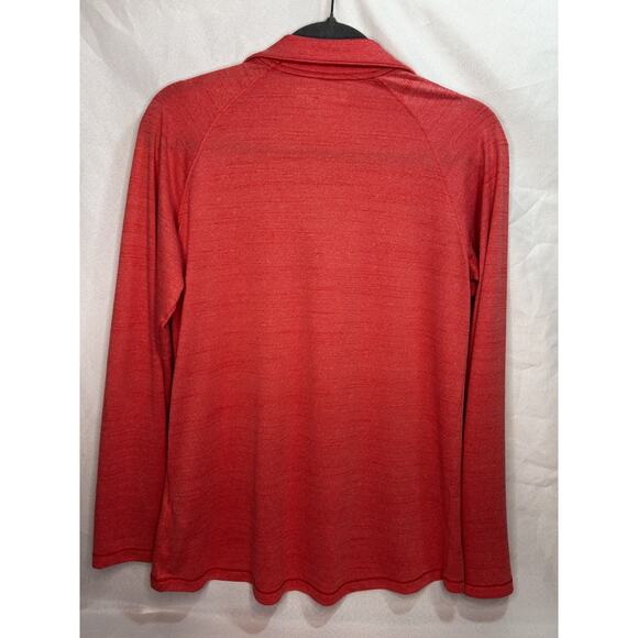 Under Armor Women’s HeatGear Loose 1/4 Zip Pullover - Coral Women's Small - Picture 2 of 5